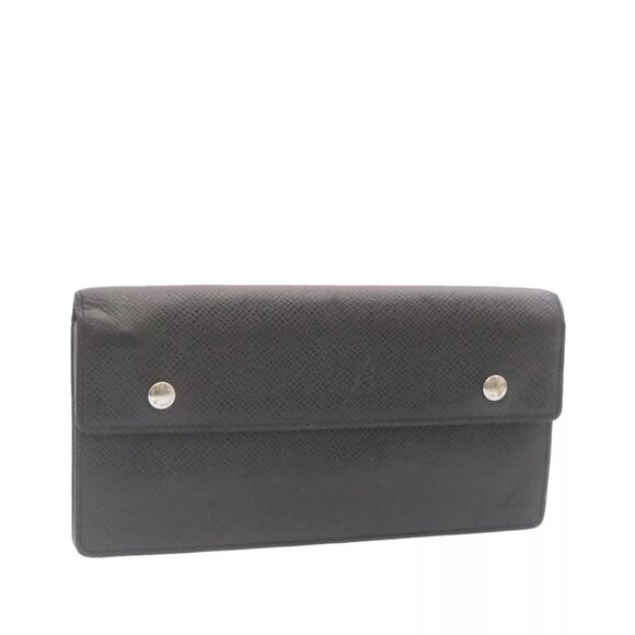 LOUIS VUITTON Taiga Portefeuille Acordion Long Wallet Ardoise - Picture 1 of 16